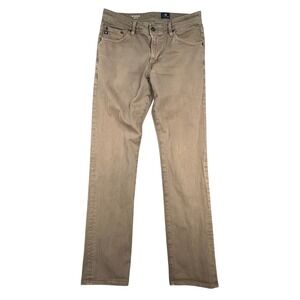 AG Adriano Goldschmied The Graduate Tailored Leg Khaki Mens Pants Size 32x34